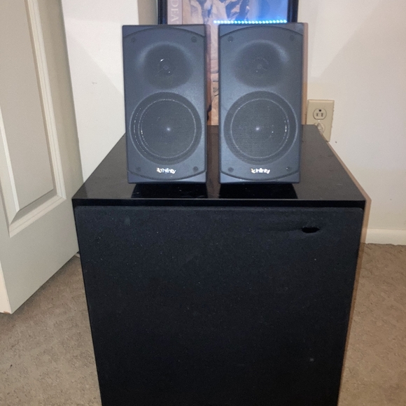 NHT Media Infinity Satellite Speakers Nht Subwoofer Poshmark